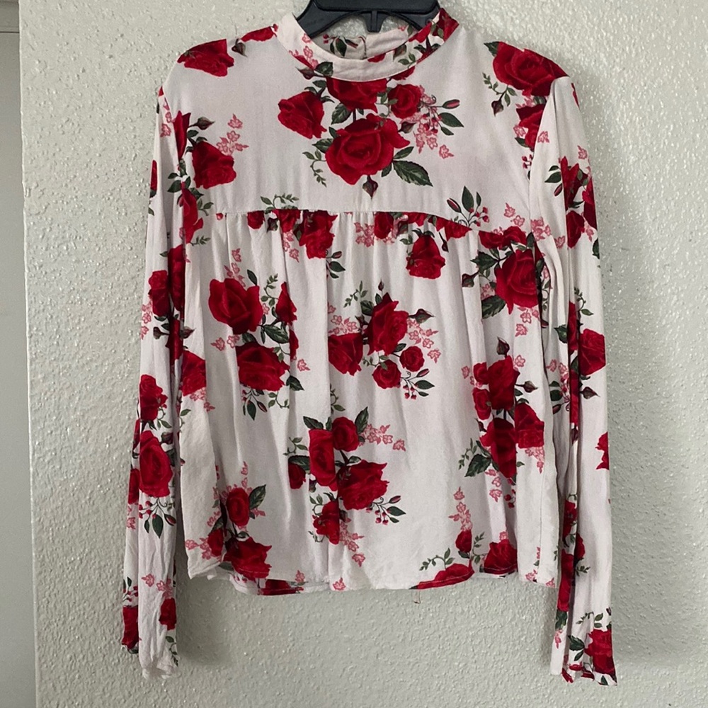Rose Patterned Blouse